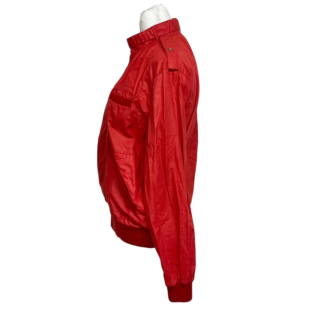VTG 1980s Sasson OSSY men's Red Bomber‎ Blouson Streetwear windbreaker jacket 40